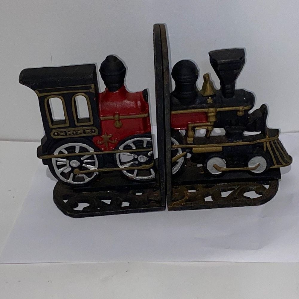 Little Train Iron Bookends Creative Train Office